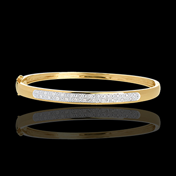 comprar on line Pulsera junco diorami pasador diamantes  - 0.25 quilates - 23 diamantes