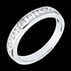 venta en l�nea Alianza oro blanco semi empedrado - engaste ra�l - 0.65 quilates  - 0.65 quilates - 8 diamantes