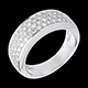 boda Anillo diorami oro blanco empedrado   - 0.72 quilates