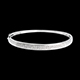 ventas en l�nea Junco diorami pasador diamantes  - oro blanco  - 0.25 quilates - 23 diamantes