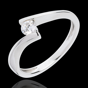 compra en l�nea Solitario ap�strofe oro blanco 