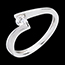 plater�a Solitario ap�strofe oro blanco 