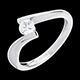 joyas en oro Solitario ap�strofe oro blanco   - 0.31 quilates