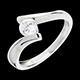 comprar en l�nea Solitario ap�strofe oro blanco  - 0.52 quilates