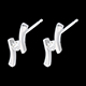 venta en l�nea Pendientes ap�strofe diamantes  - peque�o oro blanco