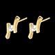 bodas Pendientes ap�strofe  - cortos oro amarillo  - 0.31 quilates