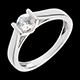 compra on line   Solitario caldera oro blanco    - 0.41 quilates