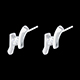 ventas on line Pendientes ap�strofe  - cortos oro blanco - 0.31 quilates