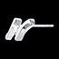joya Pendientes ap�strofe  - cortos oro blanco - 0.31 quilates