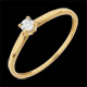 plater�a Anillo Solitario ca�a