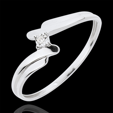 bodas Anillo Solitario cisne