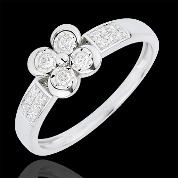 regalos mujer Anillo Solitario tr�bol de amor