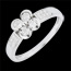 bodas Anillo Solitario tr�bol de amor