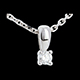 joyer�a Colgante diamante campanita oro blanco 