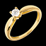 joyas en oro Solitario ca�a oro amarillo - 0.26 quilates