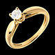 plater�a   Solitario ca�a oro amarillo    - 0.31 quilates