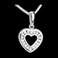 compra on line Colgante coraz�n in love  - oro blanco empedrado - 18 diamantes