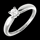 regalo mujer Solitario ca�a oro blanco   - 0.21 quilates