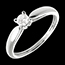 ventas Solitario ca�a oro blanco   - 0.21 quilates