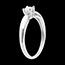 joya en oro Solitario ca�a oro blanco   - 0.21 quilates