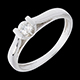 regalo mujer Solitario caldera oro blanco 