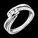 joyer�a Anillo Triolog�a riturnelo oro blanco - 0.21 quilates - 3 diamantes