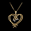 regalos mujer Colgante coraz�n destellante - 4 diamantes