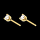 venta en l�nea Pendientes diamantes  - cortos oro amarillo - 0.3 quilates