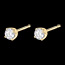 regalo mujer   Pendientes diamantes  - cortos oro amarillo  - 0.4 quilates