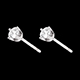 comprar en l�nea Pendientes diamantes  - cortos oro blanco - 0.5 quilates