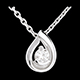 venta Colgante l�grima diamante - oro blanco - 0.21 quilates
