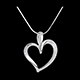 bodas Colgante artey-coraz�n - 10 diamantes