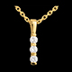joyer�a Colgante t�tem Triolog�a  - oro amarillo - 0.24 quilates - 3 diamantes