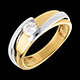 regalos Solitario bipolar oro amarillo-oro blanco  - 0.31 quilates