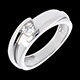 ventas Solitario bipolar oro blanco  - 0.31 quilates