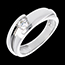 regalos mujer Solitario bipolar oro blanco  - 0.31 quilates