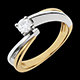comprar Solitario filamento oro amarillo - oro blanco - 0.26 quilates