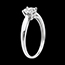 ventas on line Anillo ca�a oro blanco esfera empedrado - 7 diamantes