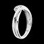 regalos mujer Anillo Solitario oro blanco ondina