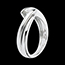 compra Anillo Solitario oro blanco ondina