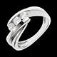 ventas Anillo Triolog�a riturnelo oro blanco - 0.54 quilates - 3 diamantes