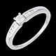 regalos Solitario Octave oro blanco  - 0.21 quilates - 9 diamantes