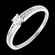 comprar Solitario Octave oro blanco  - 0.27 quilates - 9 diamantes