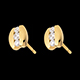 joyer�a Pendientes Triolog�a par�ntesis - cortos oro amarillo  - 0.23 quilates - 6 diamantes