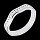 regalos Sortija ilusi�n oro blanco semi empedrado - engaste ra�l - 16 diamantes