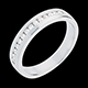 venta Alianza oro blanco semi empedrado - engaste ra�l  - 0.21 quilates - 14 diamantes