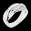 regalos Anillo trenzado oro blanco empedrado - 0.63 quilates - 38 diamantes