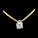 ventas Collar Solitario oro amarillo  - 0.21 quilates