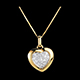 bodas Colgante Sweetheart amarillo - 18 diamantes