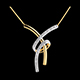 compra en l�nea Collar majestuoso oro amarillo empedrado - 20 diamantes